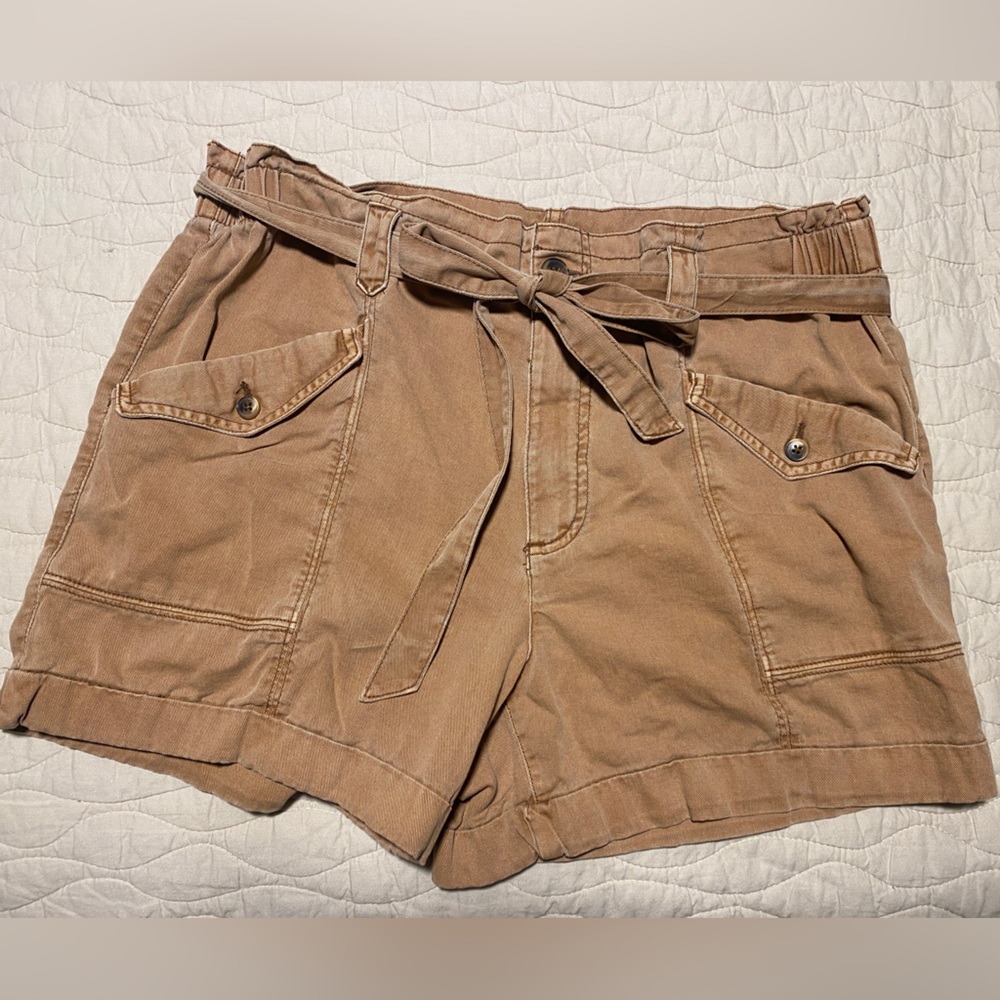 Old Navy terracotta shorts size Lg. With matching belt.